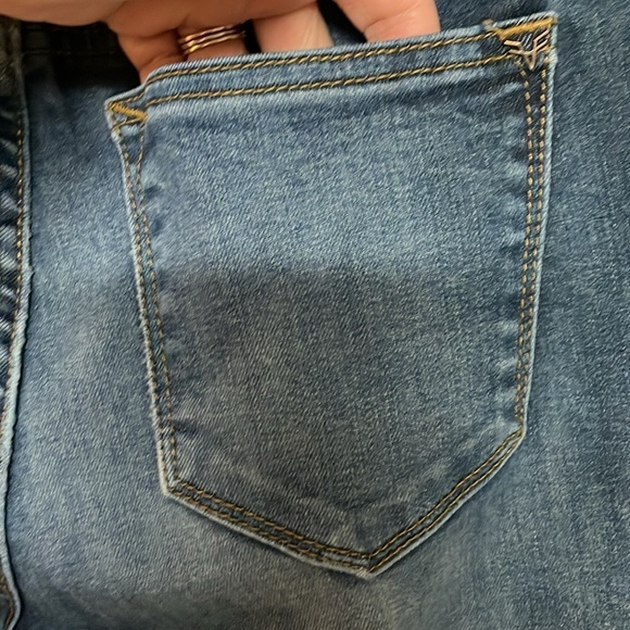 Vigoss size 26x29 jagger skinny dark wash super stretchy whisker faded jeans - Picture 10 of 13